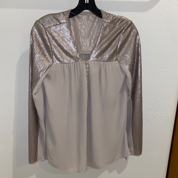 Tunique Haut BCBG Max Azria - Taille 4 - Couleur Aubergine - Occasion En Excellent état